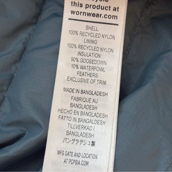 Patagonia Men's Down Sweater Jacket Small Blue Grey - Picture 8 of 12